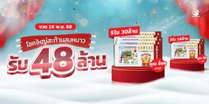 ผู้โชคดีถูกรางวัลที่ 1 งวดนี้รับทรัพย์รวม 48 ล้านบาทรับลมหนาว